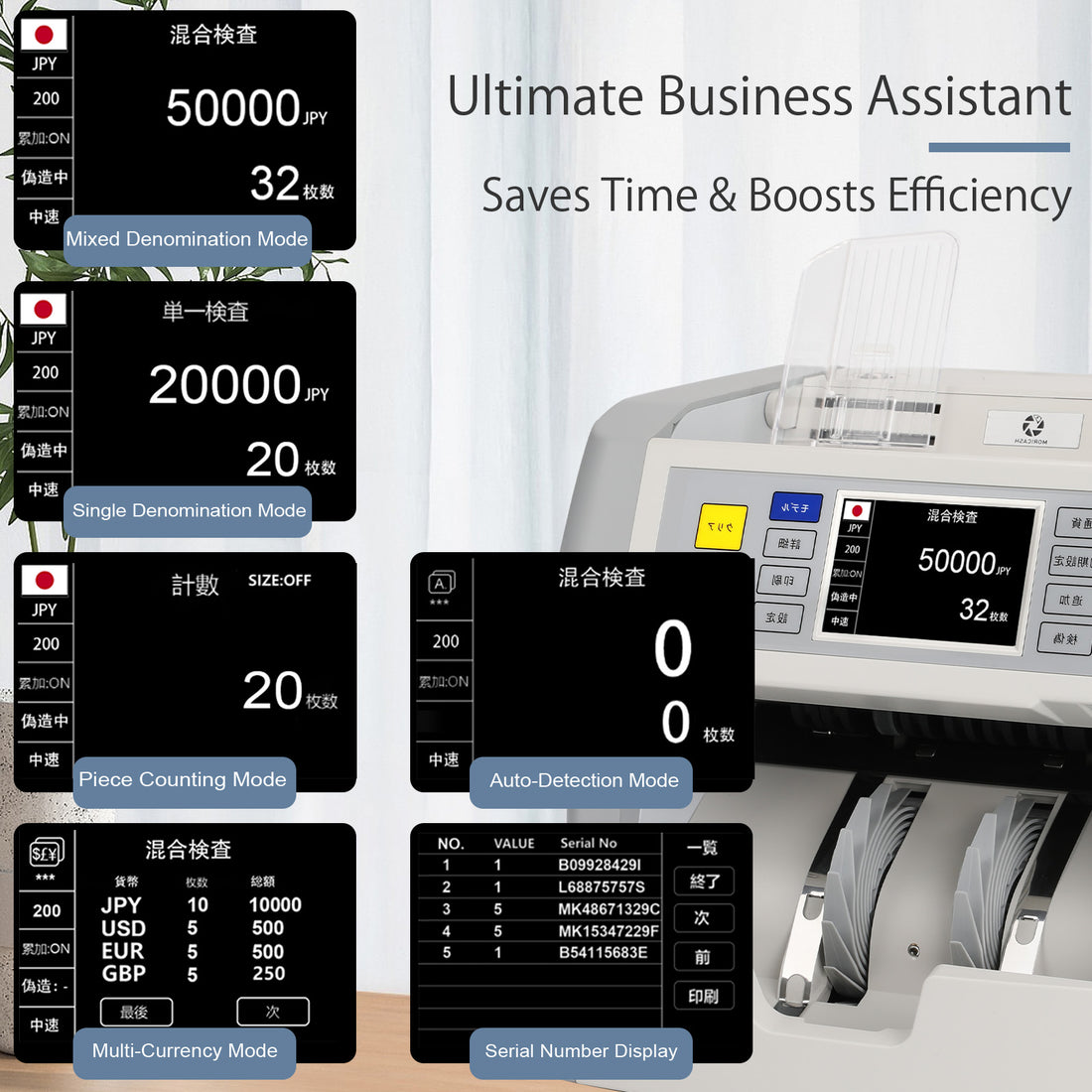 Moricash M-55 Single Pocket Banknote Counter