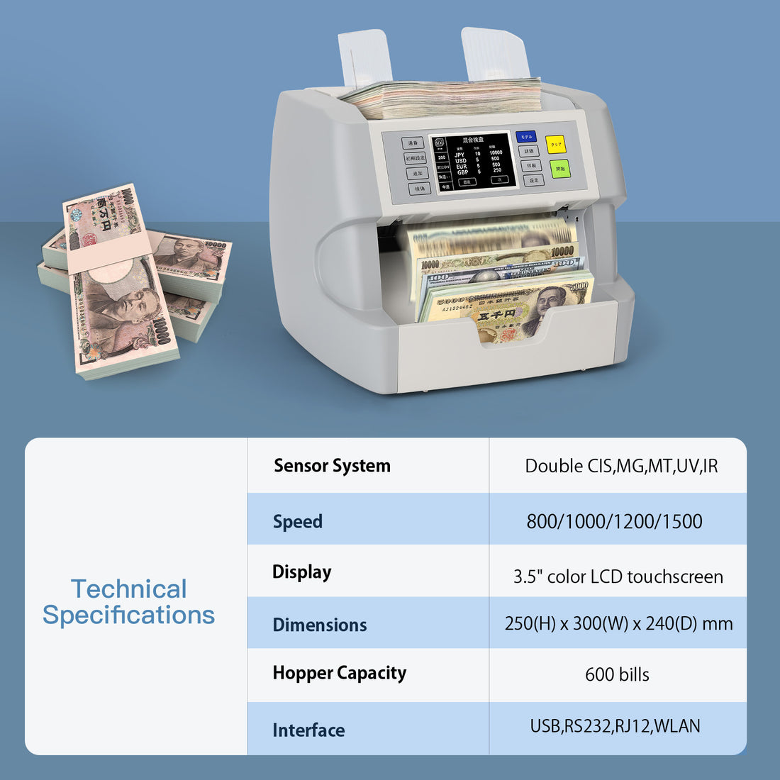 Moricash M-55 Single Pocket Banknote Counter