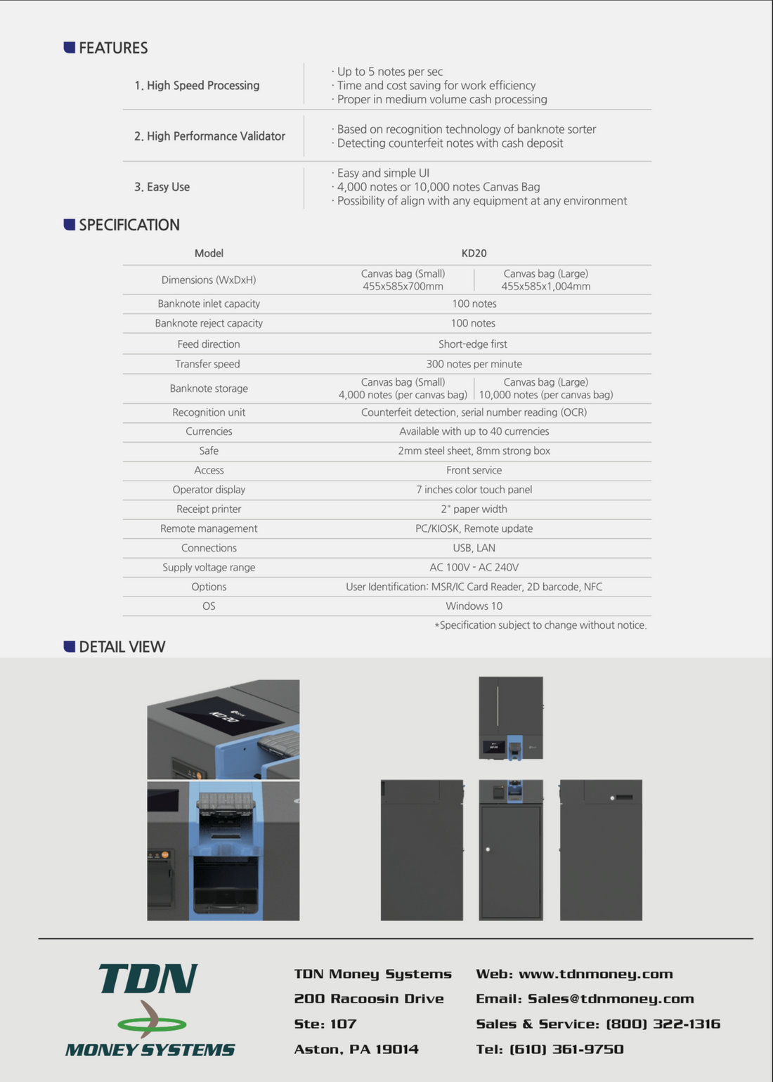 KD20 Smart Safe