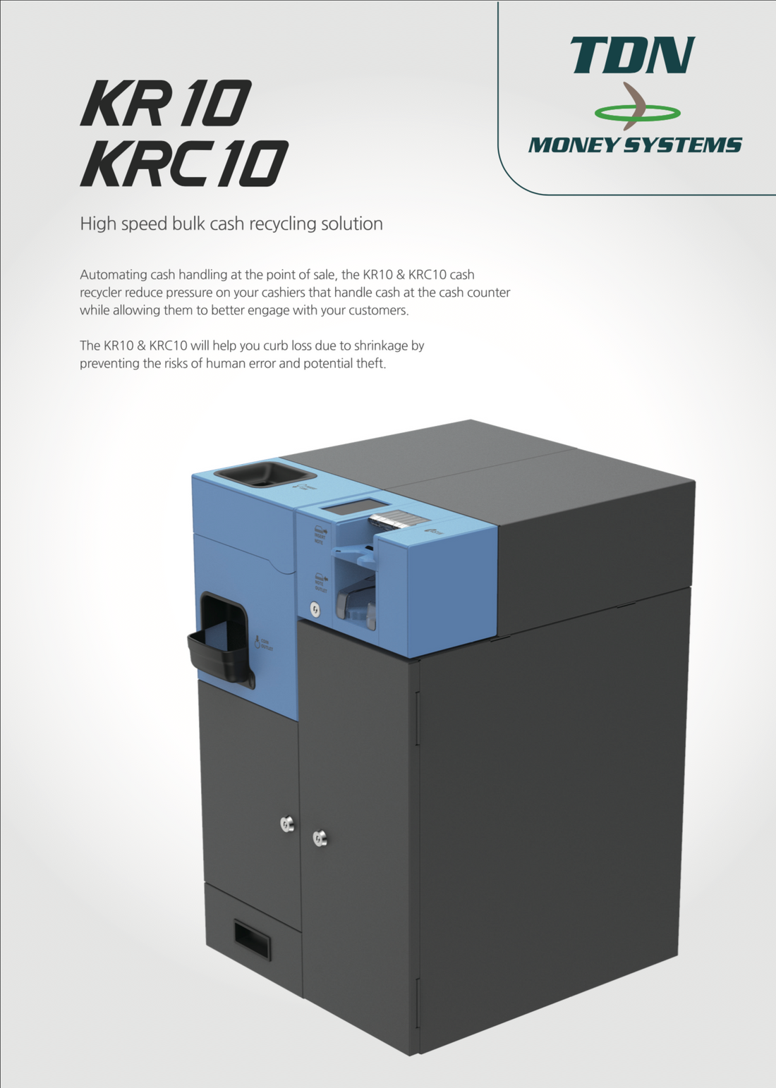 KR10/ KRC10 Cash & Coin Recycler