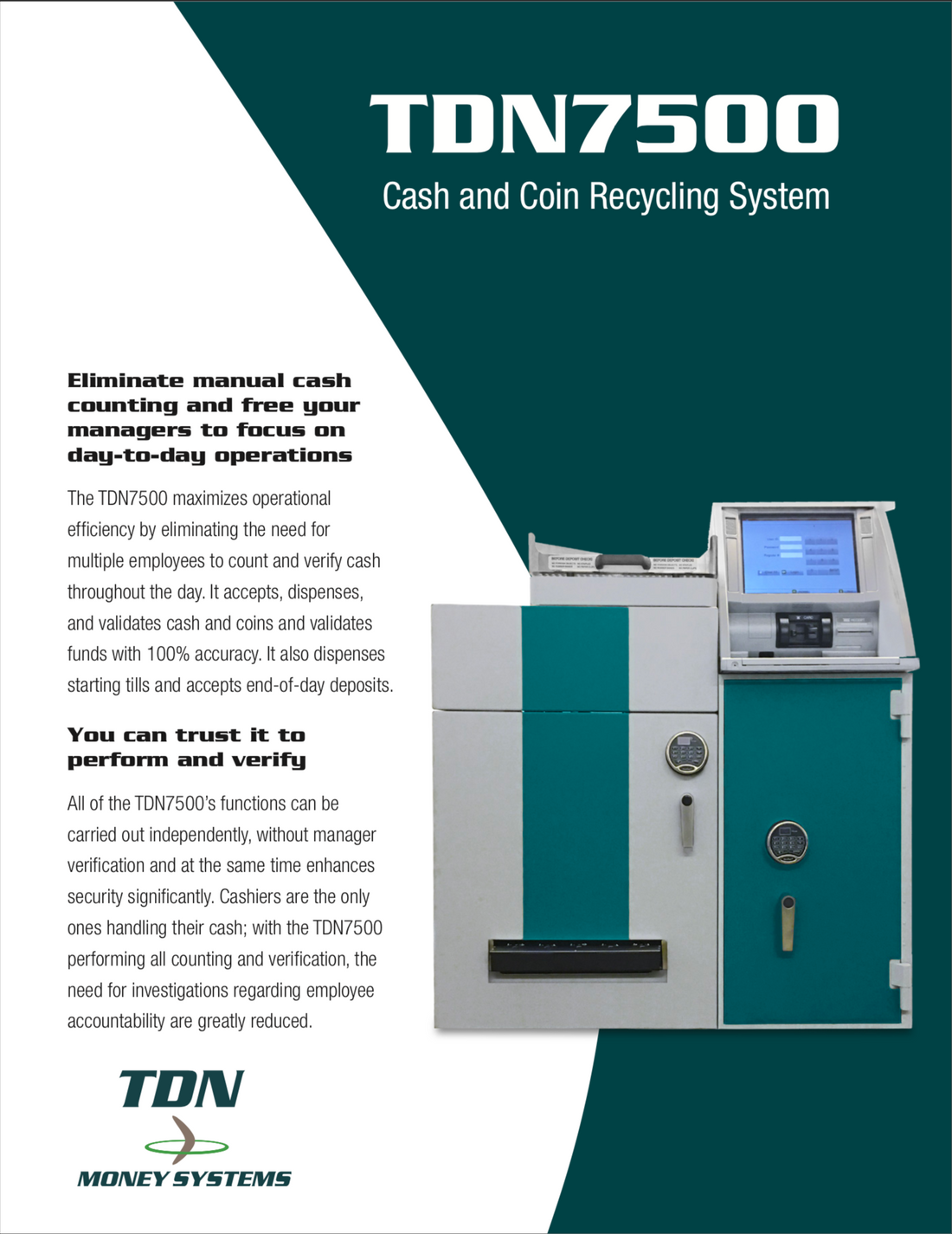 TDN7500 Cash Recycler