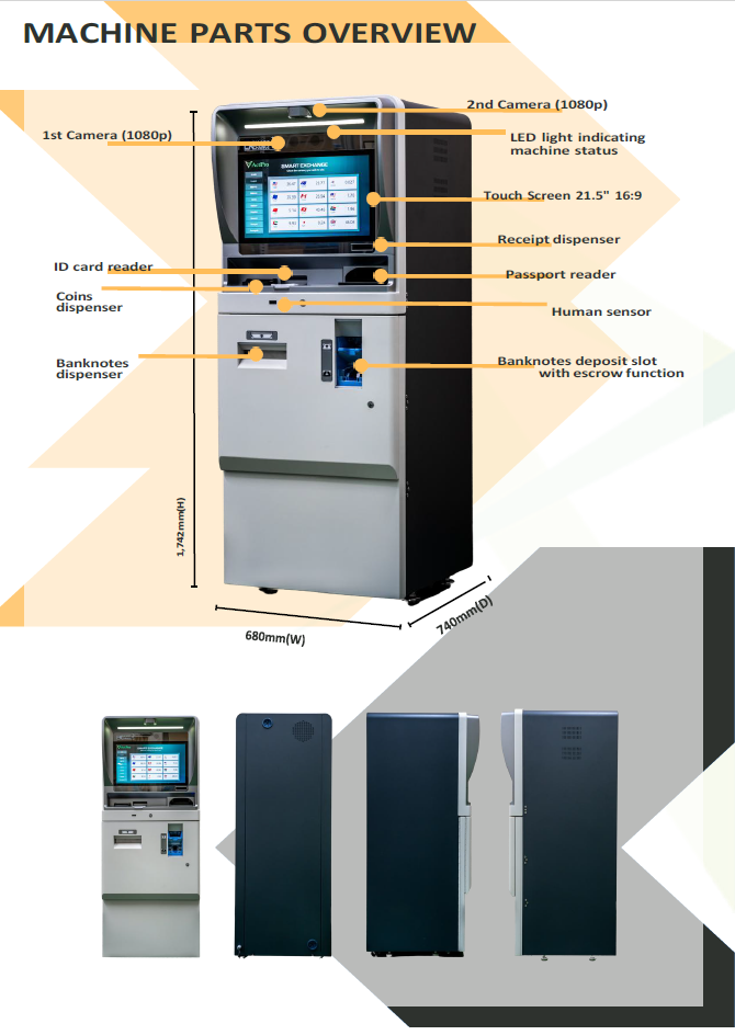 Smart Exchange AGS-OCE Currency Exchange Kiosk