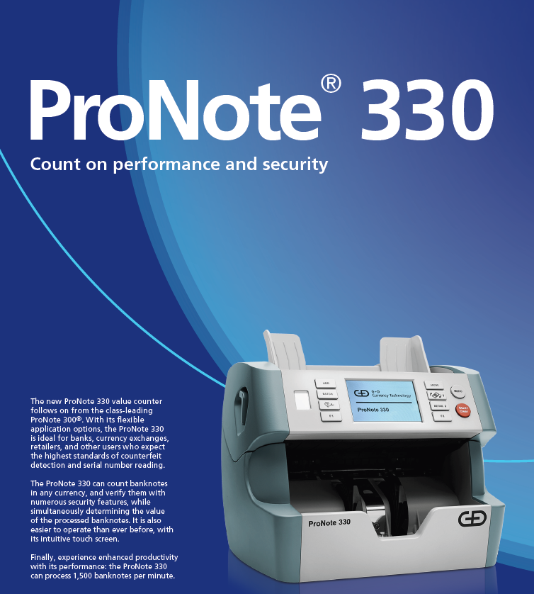 *NEW* G&D ProNote 330 Currency Counter